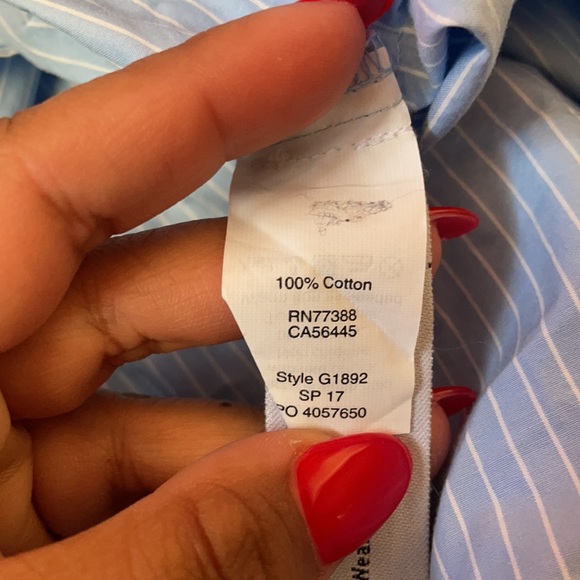 Madewell Striped Tie-Sleeve Popover Top - Picture 8 of 13